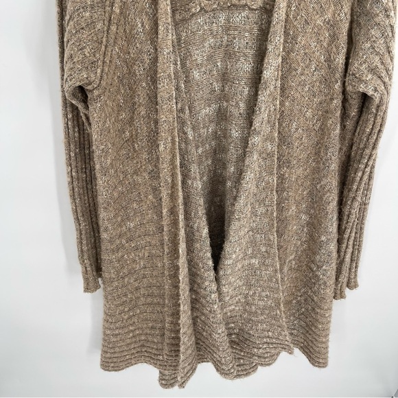 free people Women’s Oversized Open Cardigan  sweater size small Oatmeal - Picture 3 of 10